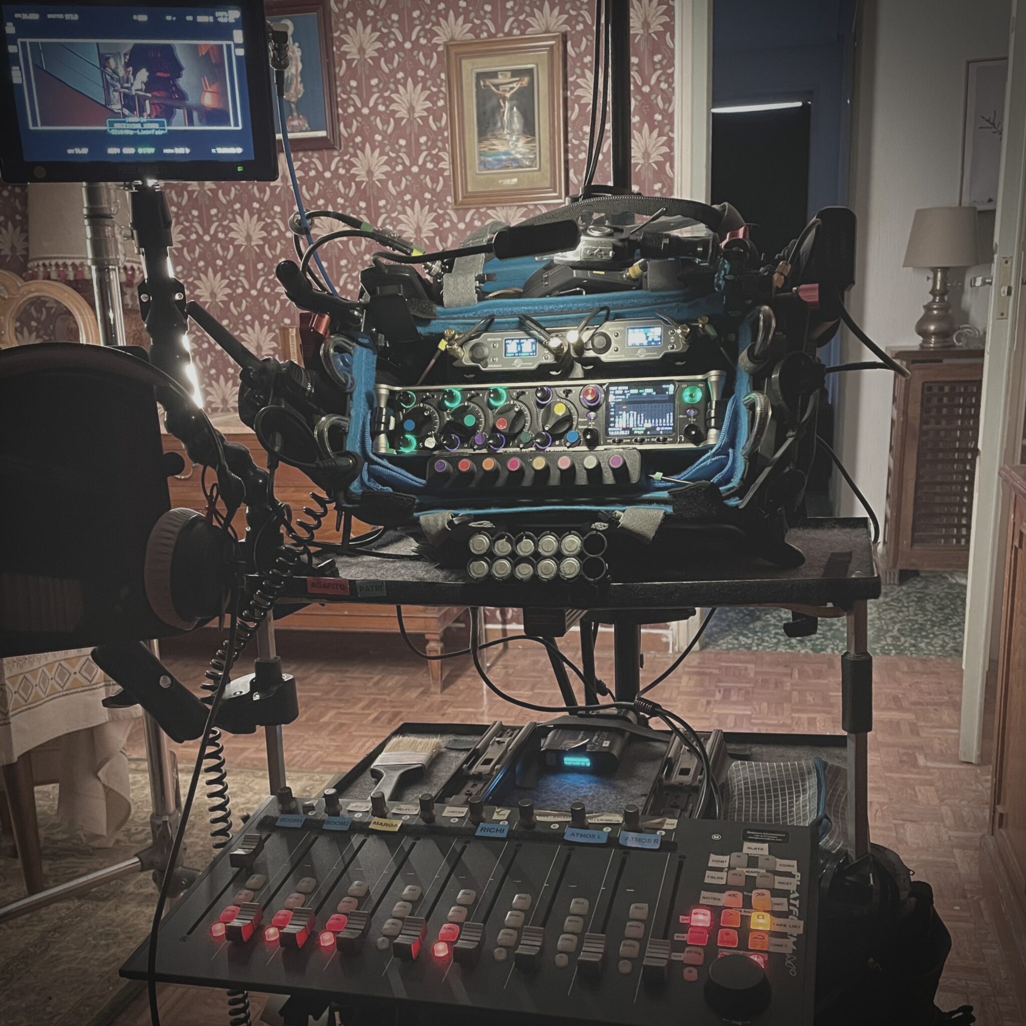 Damasonico Sound Equipment recorder on set