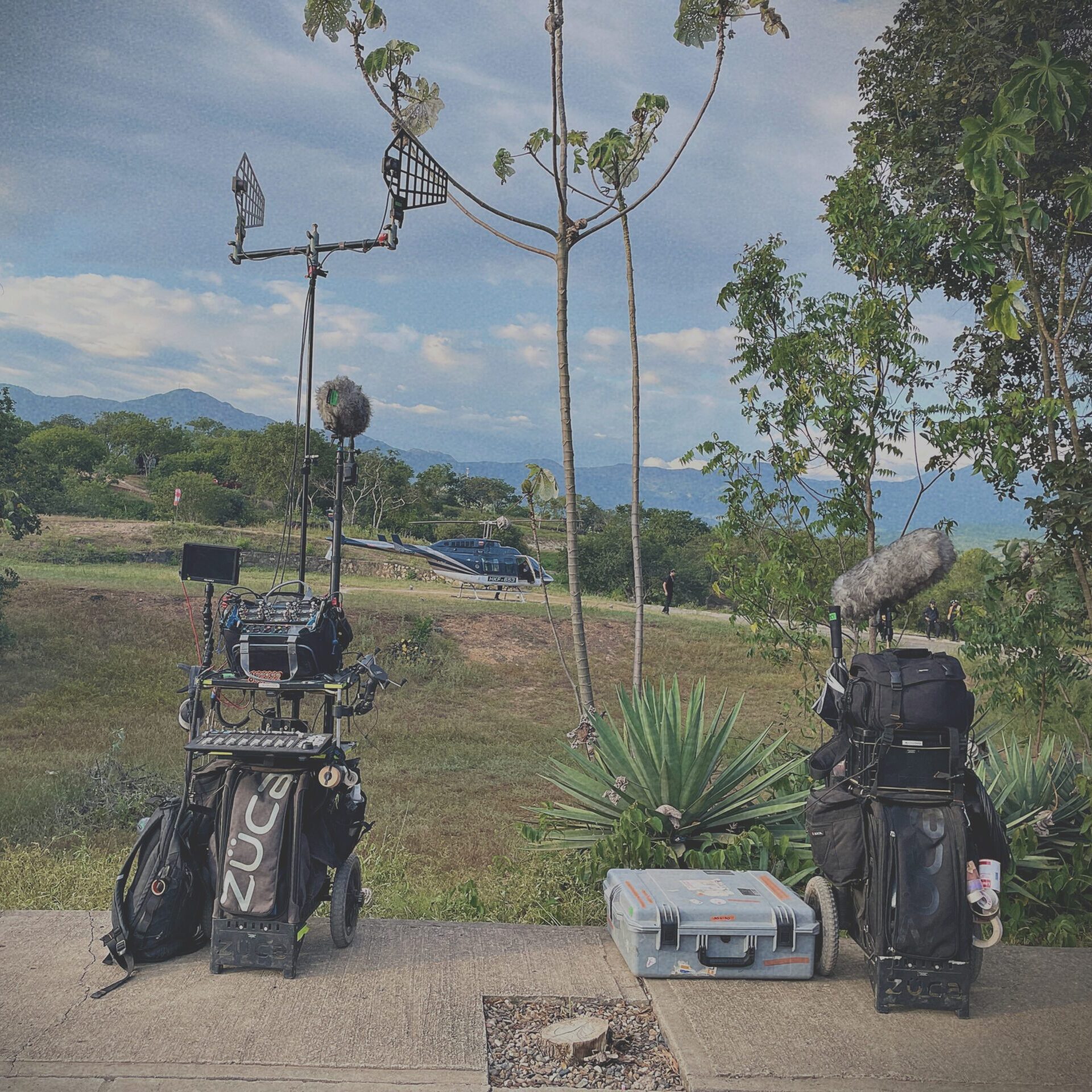 Damasonico Sound equipment during the shooting of The Night Manager Season 2